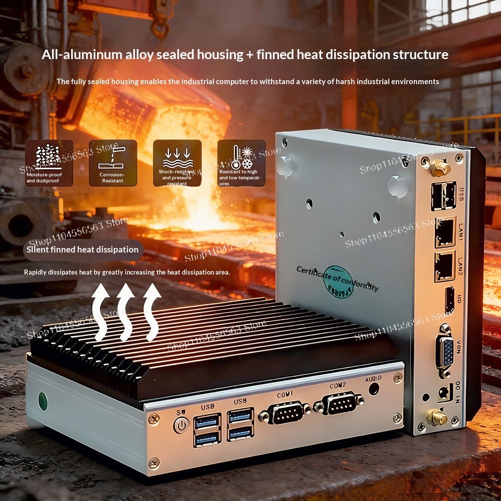 Mini industriële pc N100 Quad  - Fanless Industrial Pc Rs485 Core I7 recensie en prijs